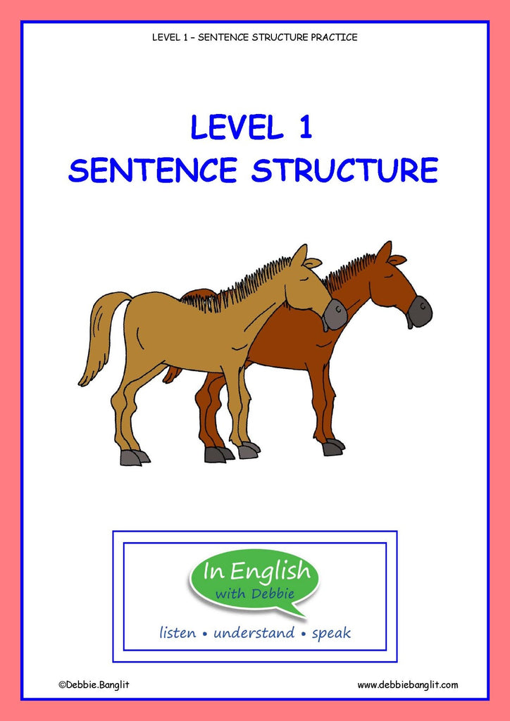 structure of english lesson 1