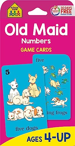 SZ- Flash Cards - Old Maid Numbers Game Cards