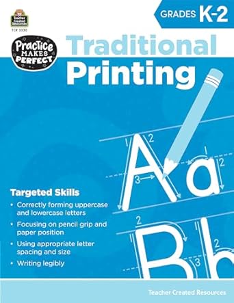 TCR Traditional Printing   (Penmanship)