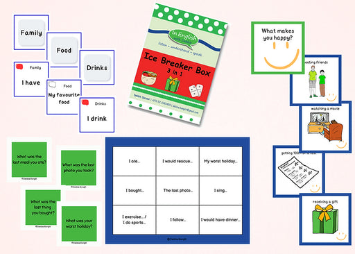 In English with Debbie - Ice Breaker Box - 3 in 1