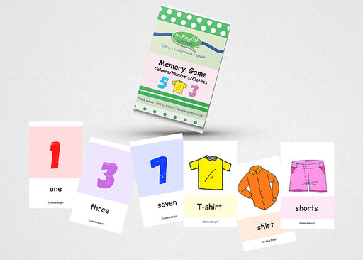 In English with Debbie -Memory: Colours/Numbers/Clothes