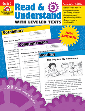 Read and Understand with Leveled Texts Gr. 3