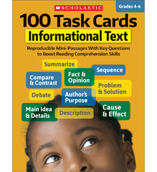Scholastic 100 Task Cards: Informational Text