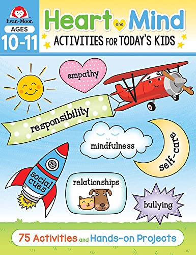 Evan-Moor Heart and Mind Activities for Today's Kids Workbook, Ages 10-11