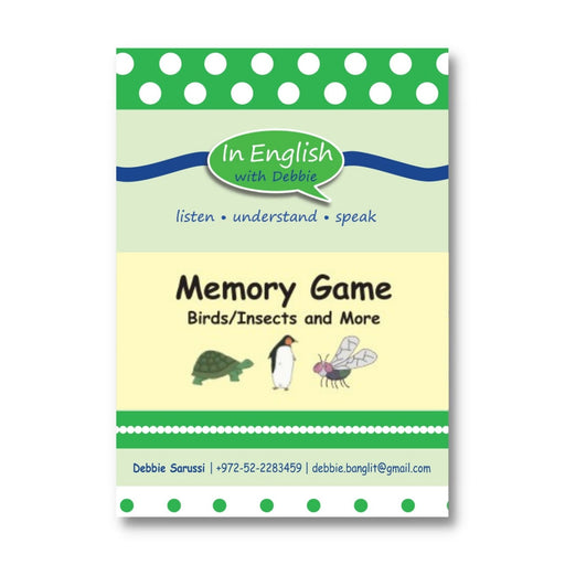 In English with Debbie - Memory Game: Birds/Insects & More