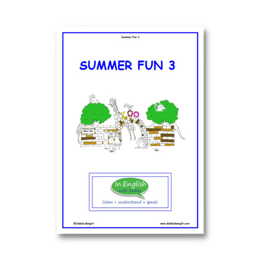 In English with Debbie - Summer Fun 3 Booklet