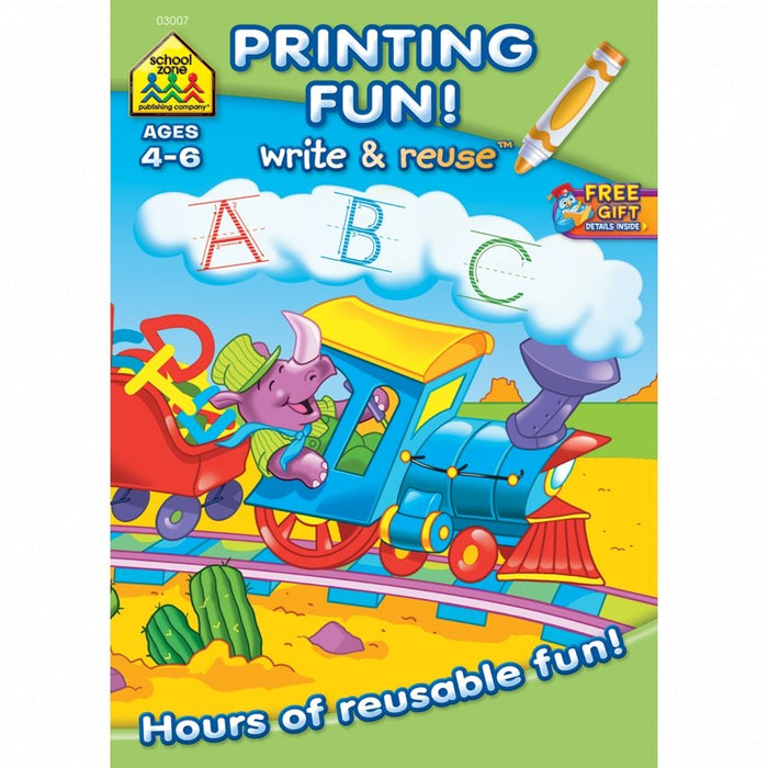 Write & Reuse - Printing Fun!   Ages 4-6
