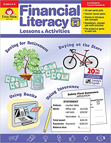 Financial Literacy Lessons and Activities, Grade 6-8  (Reproducible)