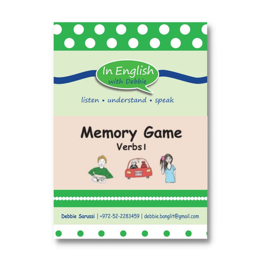 In English with Debbie - Memory Game: Verbs I